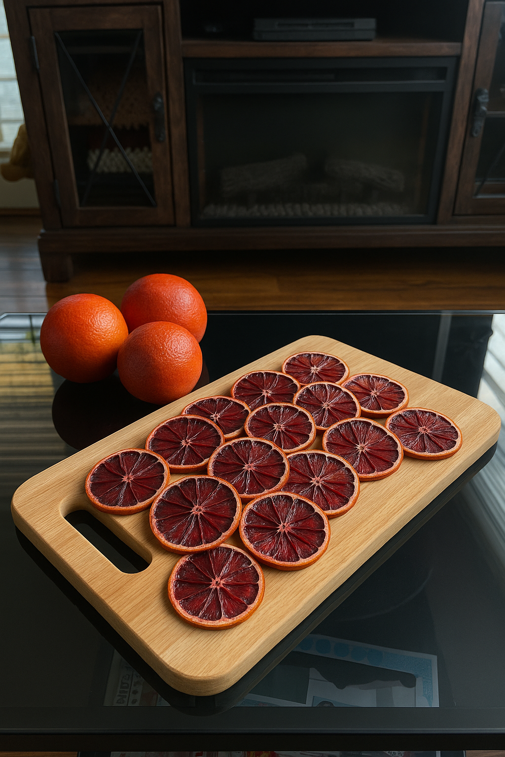 40+ Piece Dehydrated Blood Orange Slices – All-Natural Cocktail & Culinary Garnish